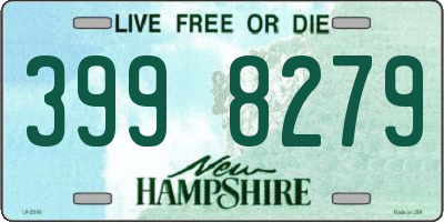 NH license plate 3998279