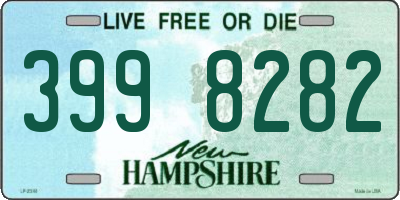 NH license plate 3998282