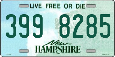 NH license plate 3998285