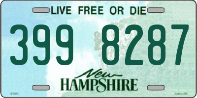 NH license plate 3998287