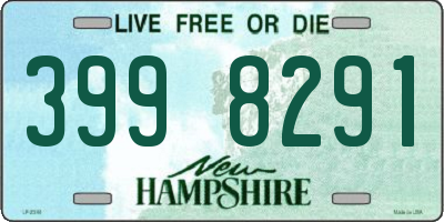 NH license plate 3998291