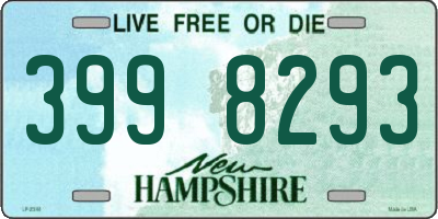 NH license plate 3998293