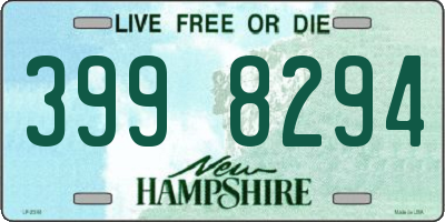 NH license plate 3998294