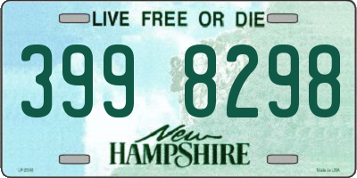 NH license plate 3998298