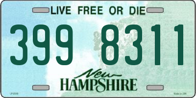 NH license plate 3998311