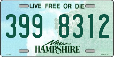 NH license plate 3998312