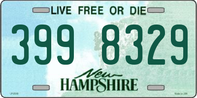 NH license plate 3998329