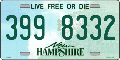 NH license plate 3998332