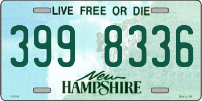 NH license plate 3998336