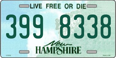 NH license plate 3998338