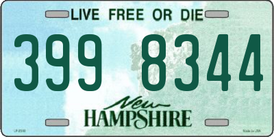 NH license plate 3998344