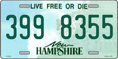 NH license plate 3998355