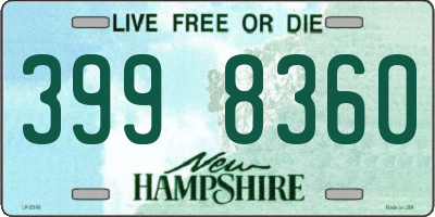 NH license plate 3998360