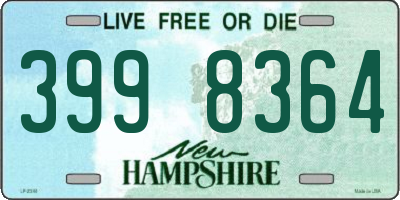 NH license plate 3998364