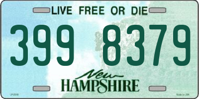 NH license plate 3998379