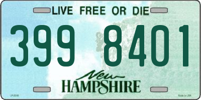 NH license plate 3998401