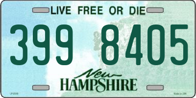 NH license plate 3998405