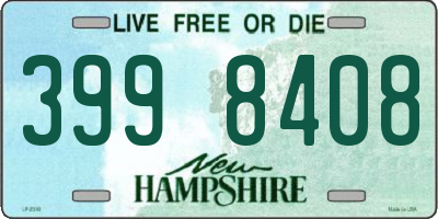 NH license plate 3998408