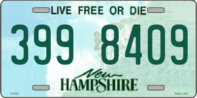 NH license plate 3998409