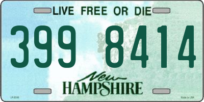 NH license plate 3998414