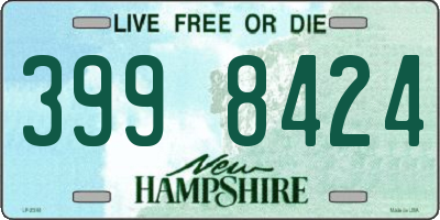 NH license plate 3998424