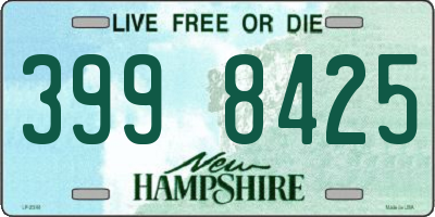 NH license plate 3998425