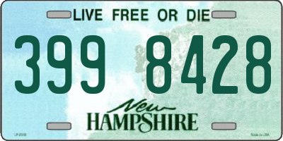 NH license plate 3998428