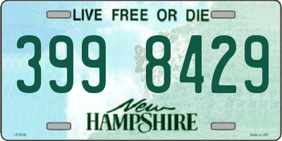 NH license plate 3998429