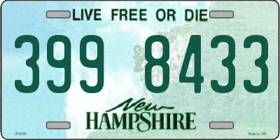 NH license plate 3998433