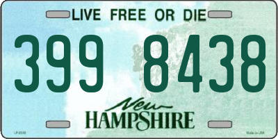 NH license plate 3998438