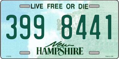 NH license plate 3998441