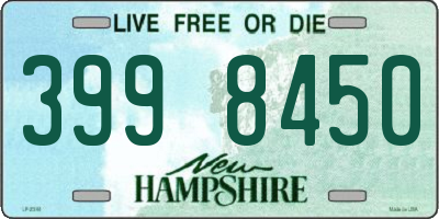 NH license plate 3998450