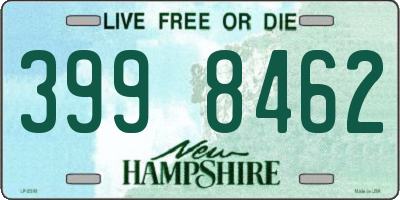 NH license plate 3998462