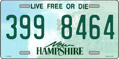 NH license plate 3998464