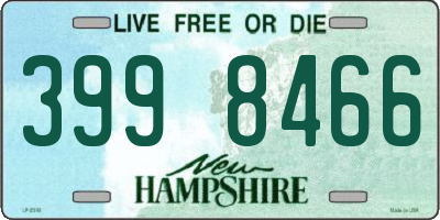 NH license plate 3998466