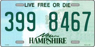 NH license plate 3998467