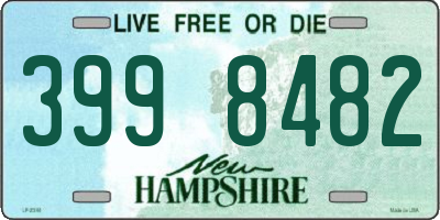 NH license plate 3998482