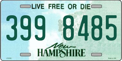 NH license plate 3998485