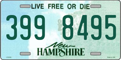 NH license plate 3998495