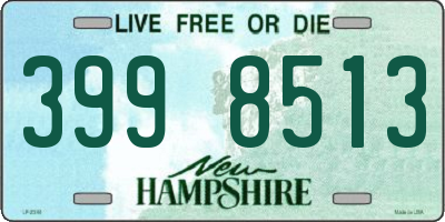 NH license plate 3998513
