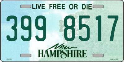 NH license plate 3998517