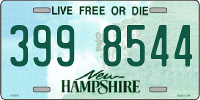 NH license plate 3998544