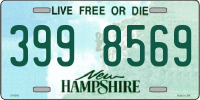 NH license plate 3998569