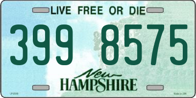 NH license plate 3998575