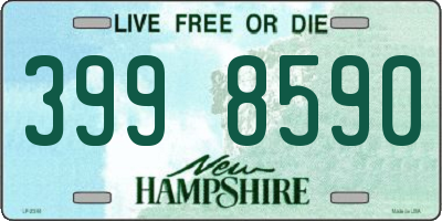 NH license plate 3998590