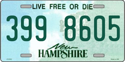 NH license plate 3998605