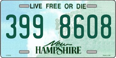 NH license plate 3998608