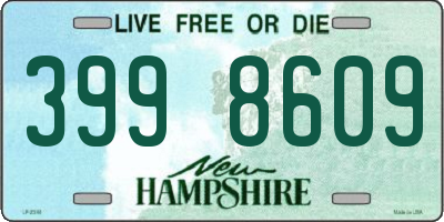 NH license plate 3998609