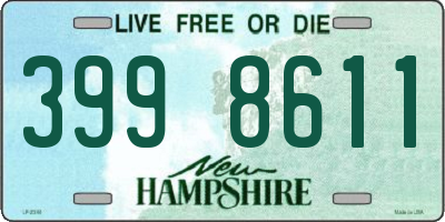 NH license plate 3998611