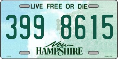 NH license plate 3998615